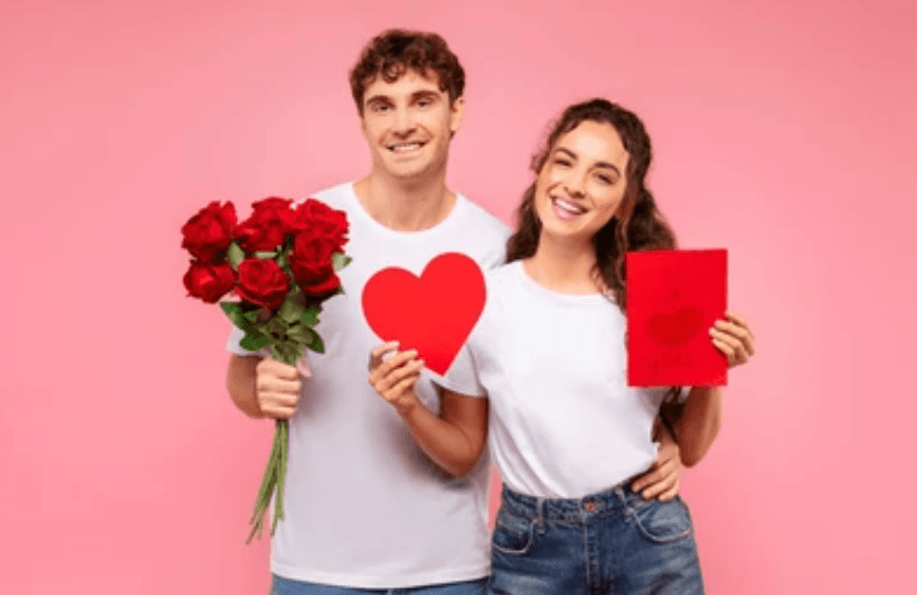 VTC Saint-Valentin Bordeaux couple calin roses coeur